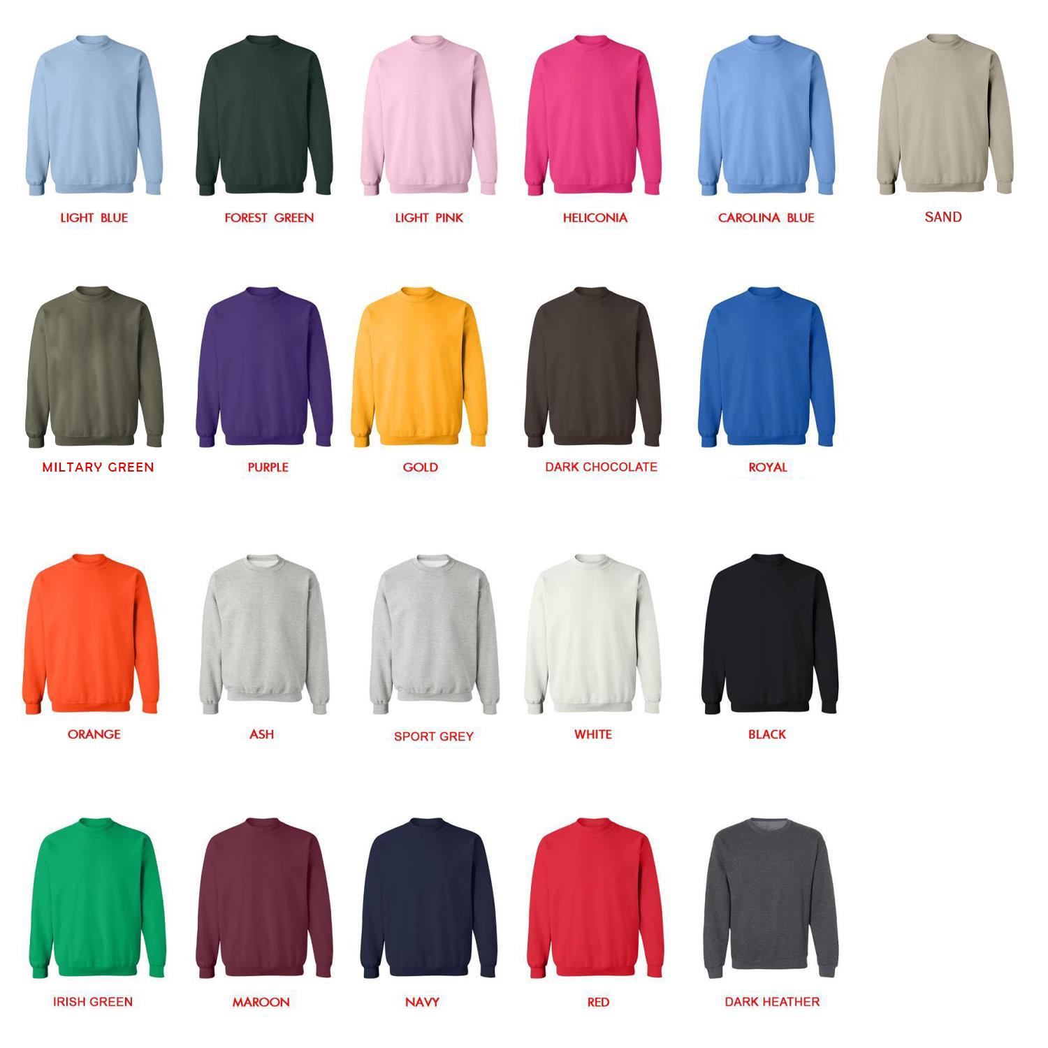 sweatshirt color chart - Dragon Ball EU Store