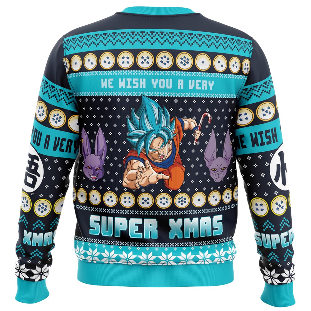 A Very Saiyan Dragon Ball Z Ugly Christmas Sweater - Image 2