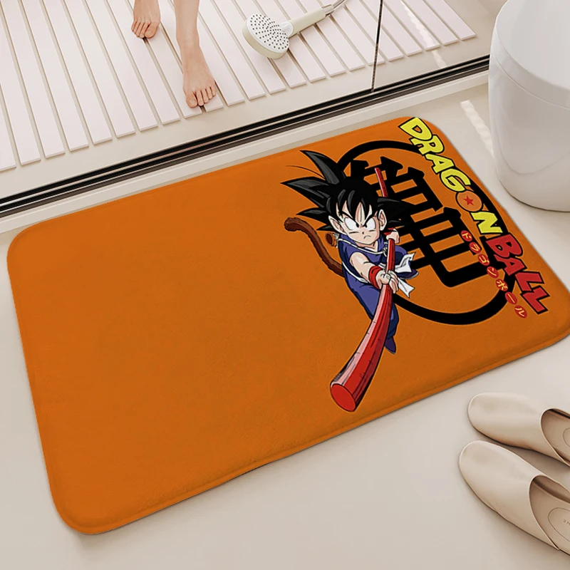 Orange Dragon Balls Bath Mat