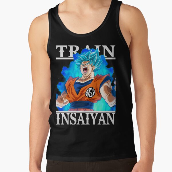 Train Insaiyan Goku Super Saiyan Blue Db Dbz Dbgt Dbs Tank Top - Image 6