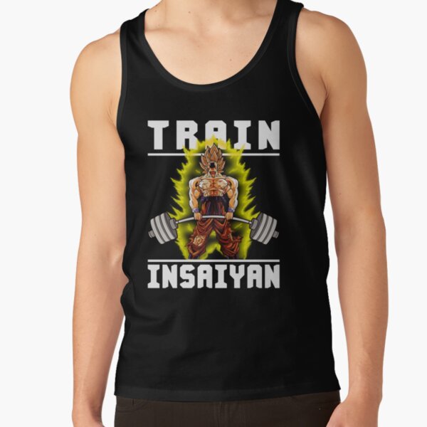 Train Insaiyan Goku Deadlift Workout Inspirational Tank Top