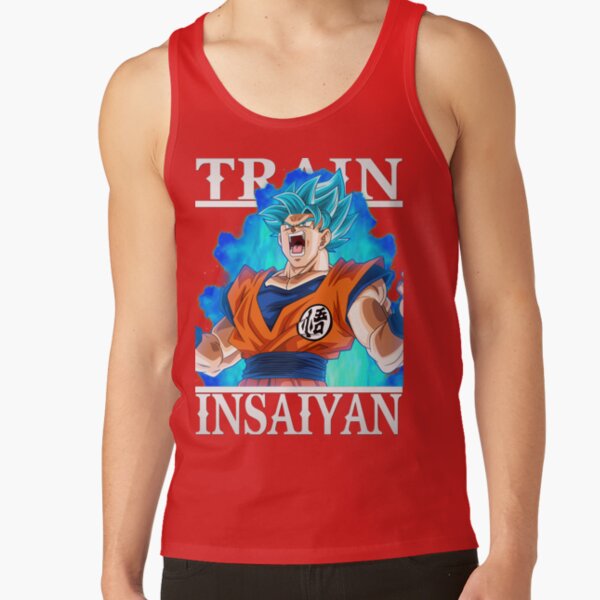Train Insaiyan Goku Super Saiyan Blue Db Dbz Dbgt Dbs Tank Top - Image 4