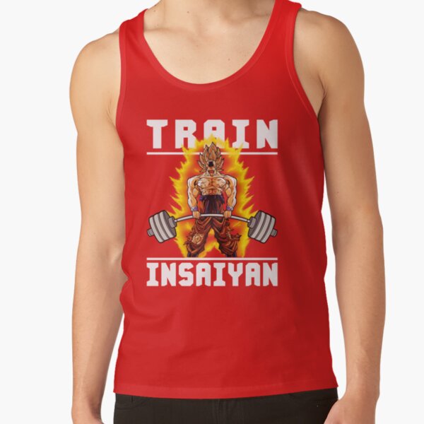 Train Insaiyan Goku Deadlift Workout Inspirational Tank Top - Image 6