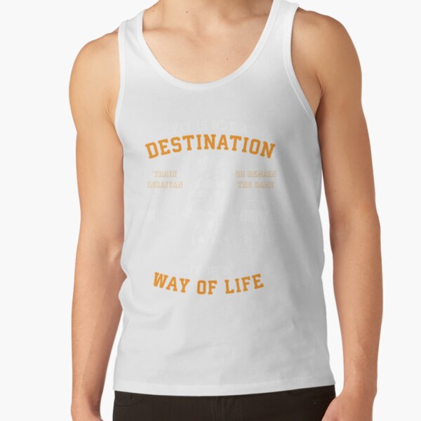 Fit Is Not A Destination Way Of Life Anime Gym Motivational Tank Top - Image 6
