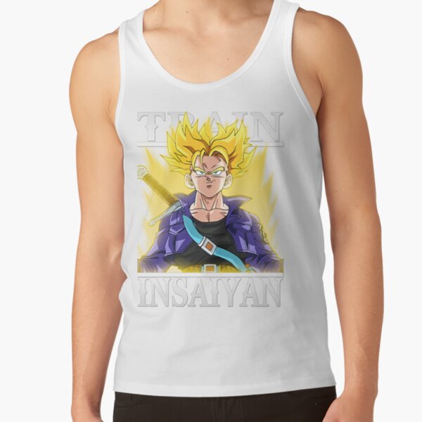 Train Insaiyan Future Trunks Super Saiyan Db Dbz Dbgt Dbs Tank Top - Image 2