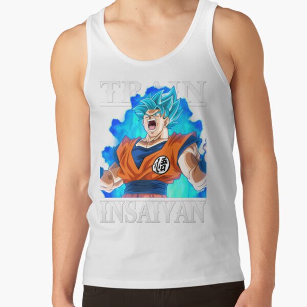 Train Insaiyan Goku Super Saiyan Blue Db Dbz Dbgt Dbs Tank Top - Image 2