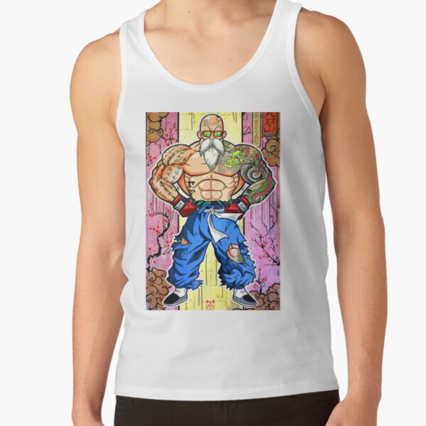 Master Roshi Bodybuilder Dragon Ball Tank Top - Image 2