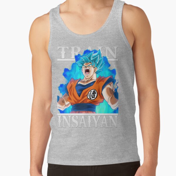 Train Insaiyan Goku Super Saiyan Blue Db Dbz Dbgt Dbs Tank Top - Image 5