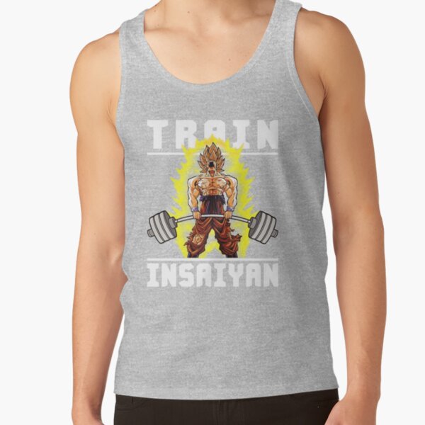 Train Insaiyan Goku Deadlift Workout Inspirational Tank Top - Image 4