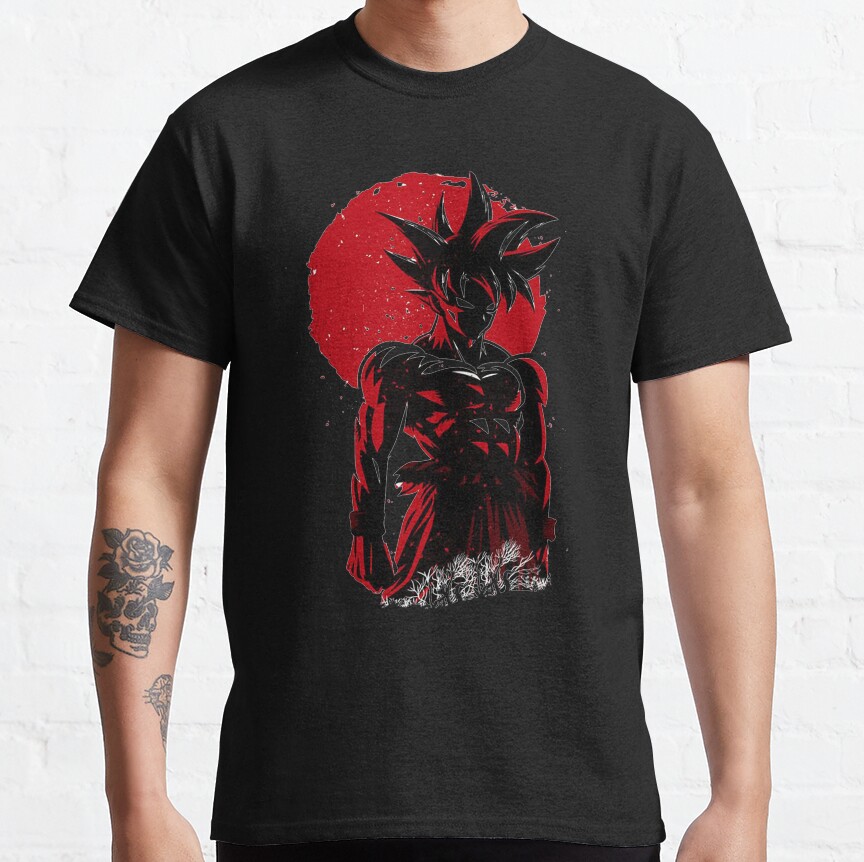 Son Goku Japanese Art T-Shirt - Image 4