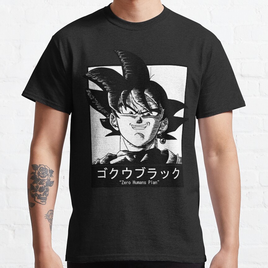 Goku Black Zero Humans Plan T-Shirt - Image 5