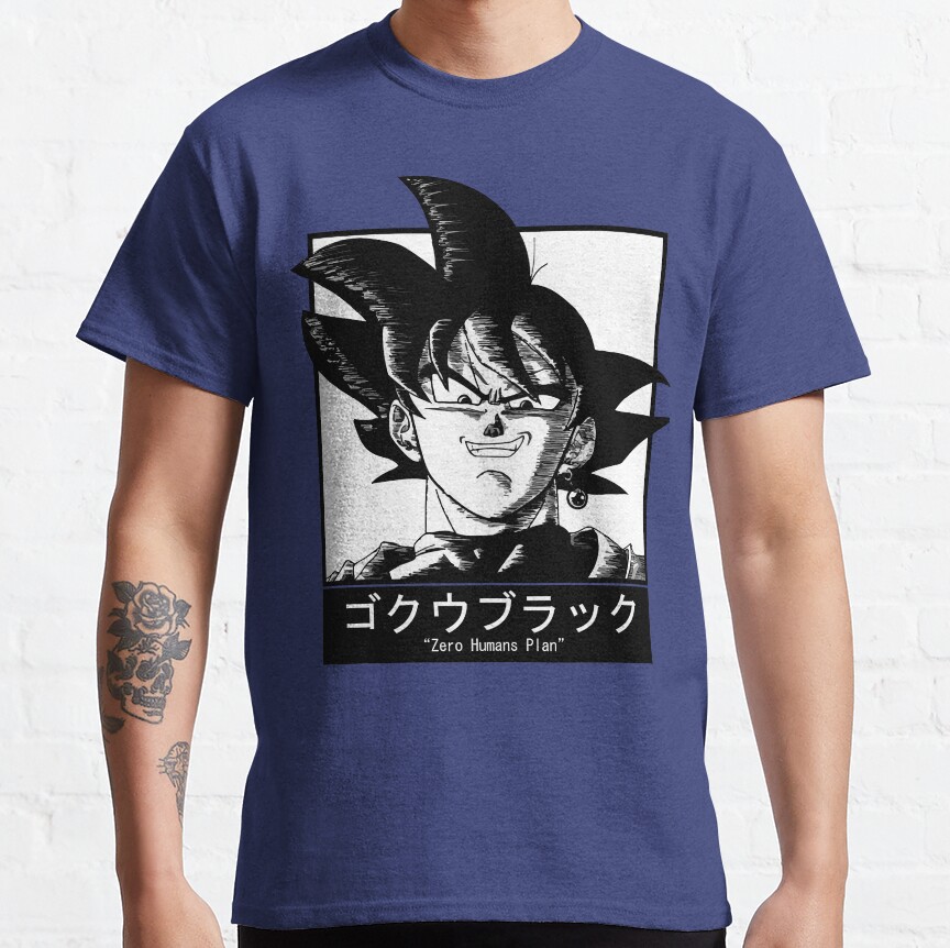 Goku Black Zero Humans Plan T-Shirt - Image 7