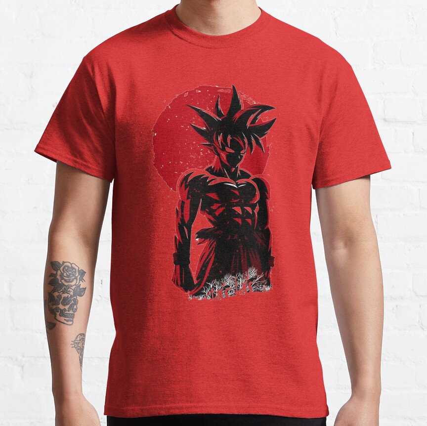 Son Goku Japanese Art T-Shirt - Image 2