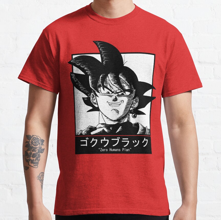 Goku Black Zero Humans Plan T-Shirt - Image 4