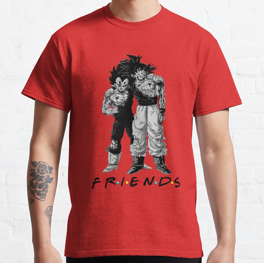 Friends Vegeta And Goku Dragon Ball T-Shirt - Image 2
