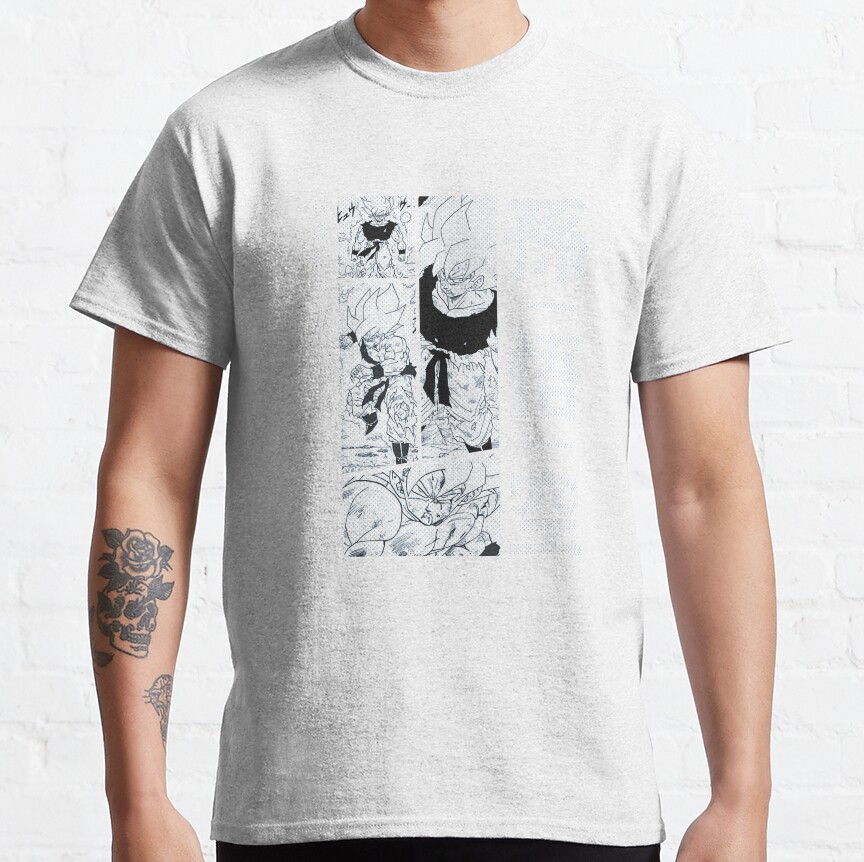 Dragon Ball Z Super Super Saiyan Goku Manga Artwork V2 T-Shirt - Image 4