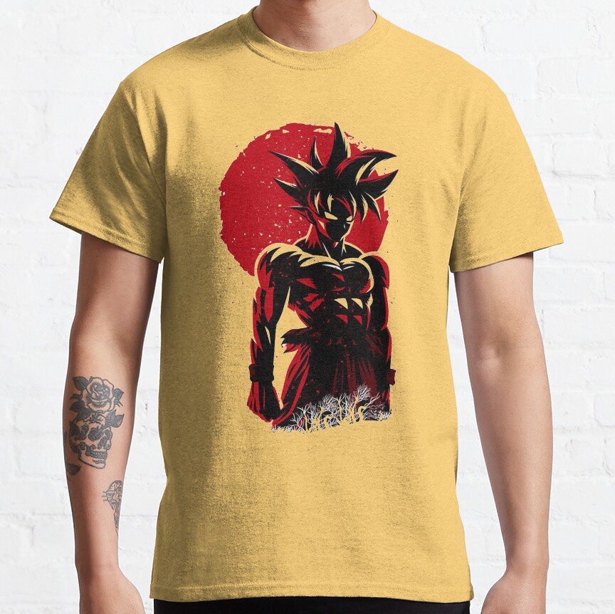 Son Goku Japanese Art T-Shirt - Image 5