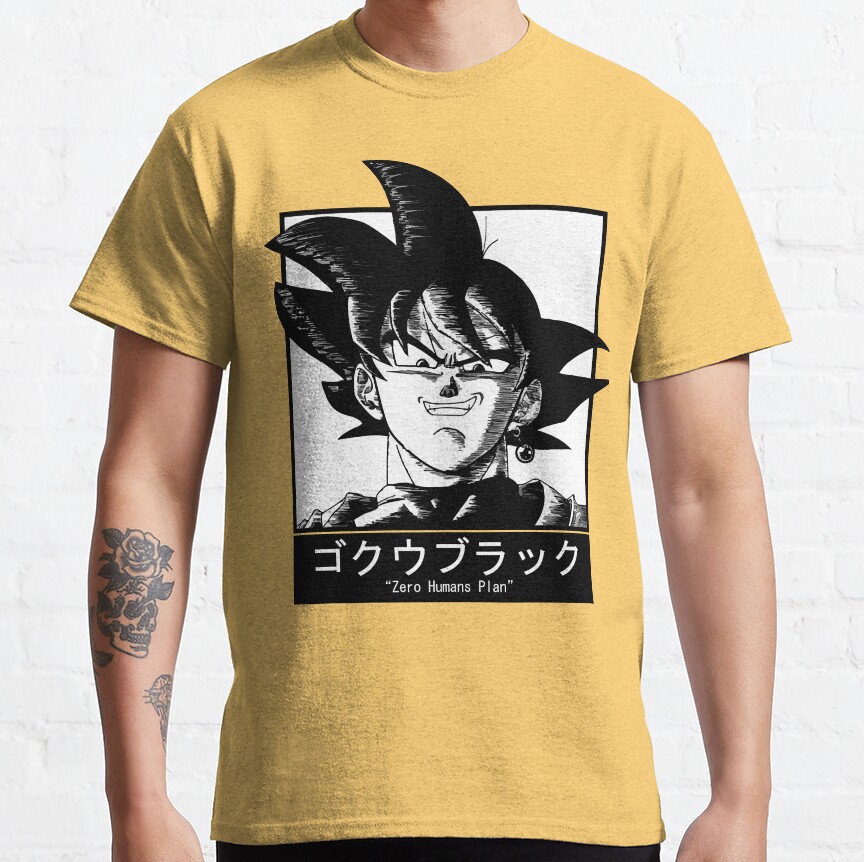 Goku Black Zero Humans Plan T-Shirt - Image 2