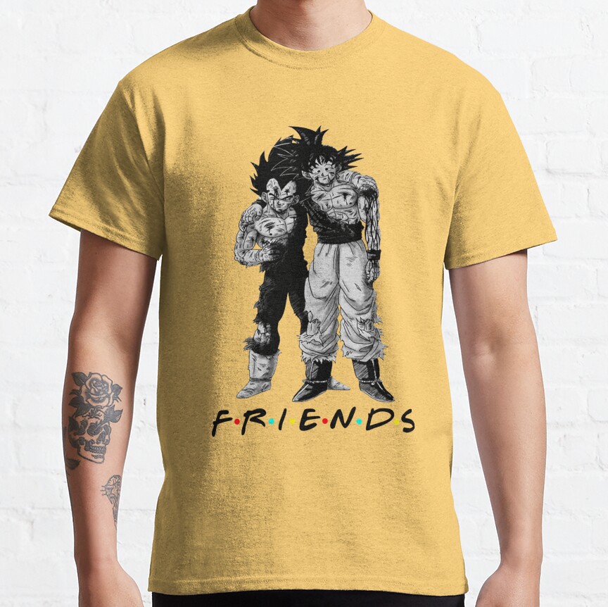 Friends Vegeta And Goku Dragon Ball T-Shirt - Image 6