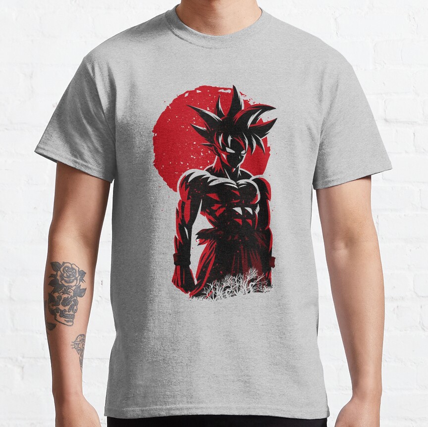 Son Goku Japanese Art T-Shirt - Image 6