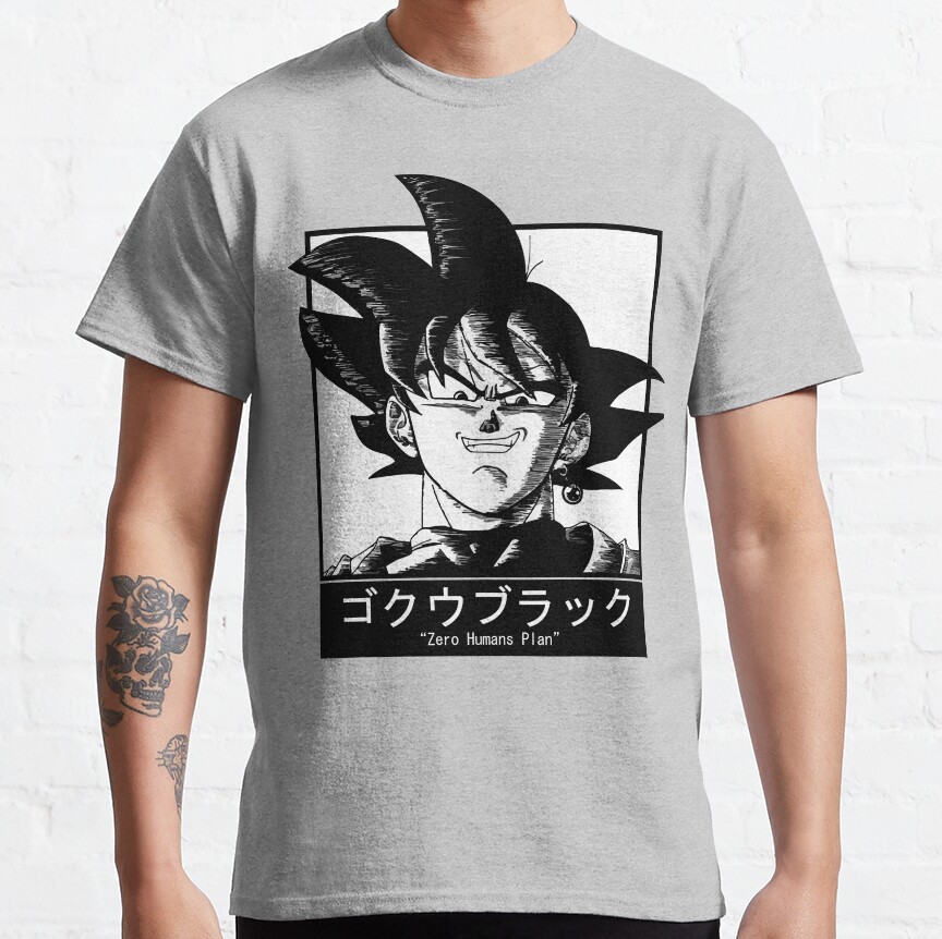 Goku Black Zero Humans Plan T-Shirt - Image 6