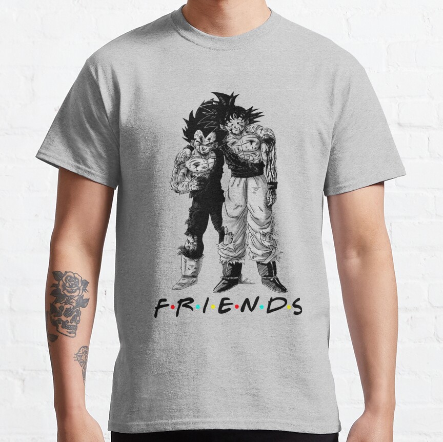 Friends Vegeta And Goku Dragon Ball T-Shirt - Image 5