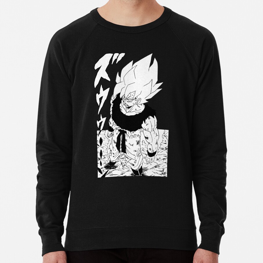 Super Saiyan Goku First Time Going Super Saiyan Manga Version Sweatshirt - Image 6