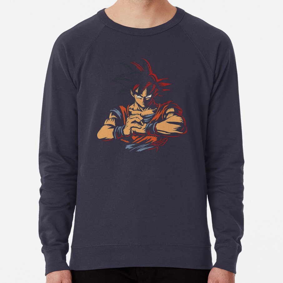 Goku Art Minimalist Colorful Painting Sweatshirt - Image 6