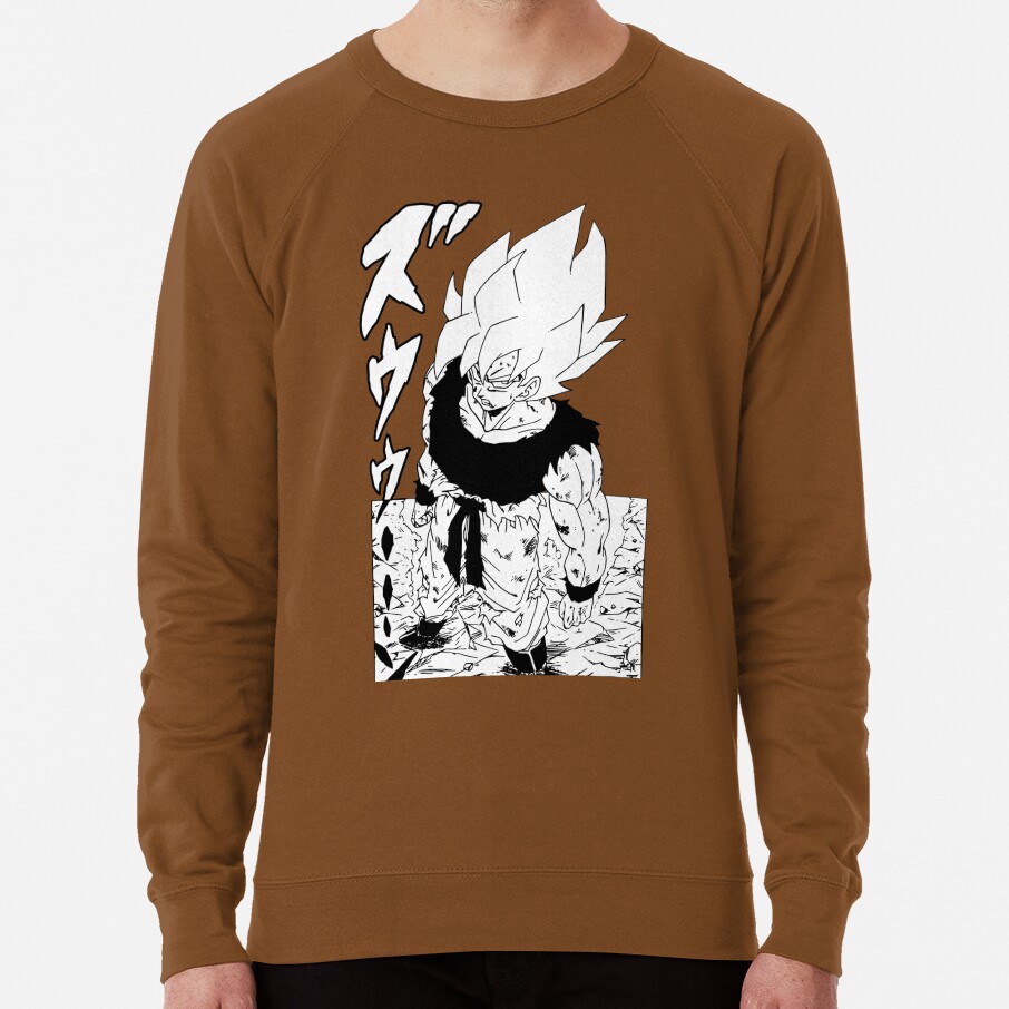 Super Saiyan Goku First Time Going Super Saiyan Manga Version Sweatshirt