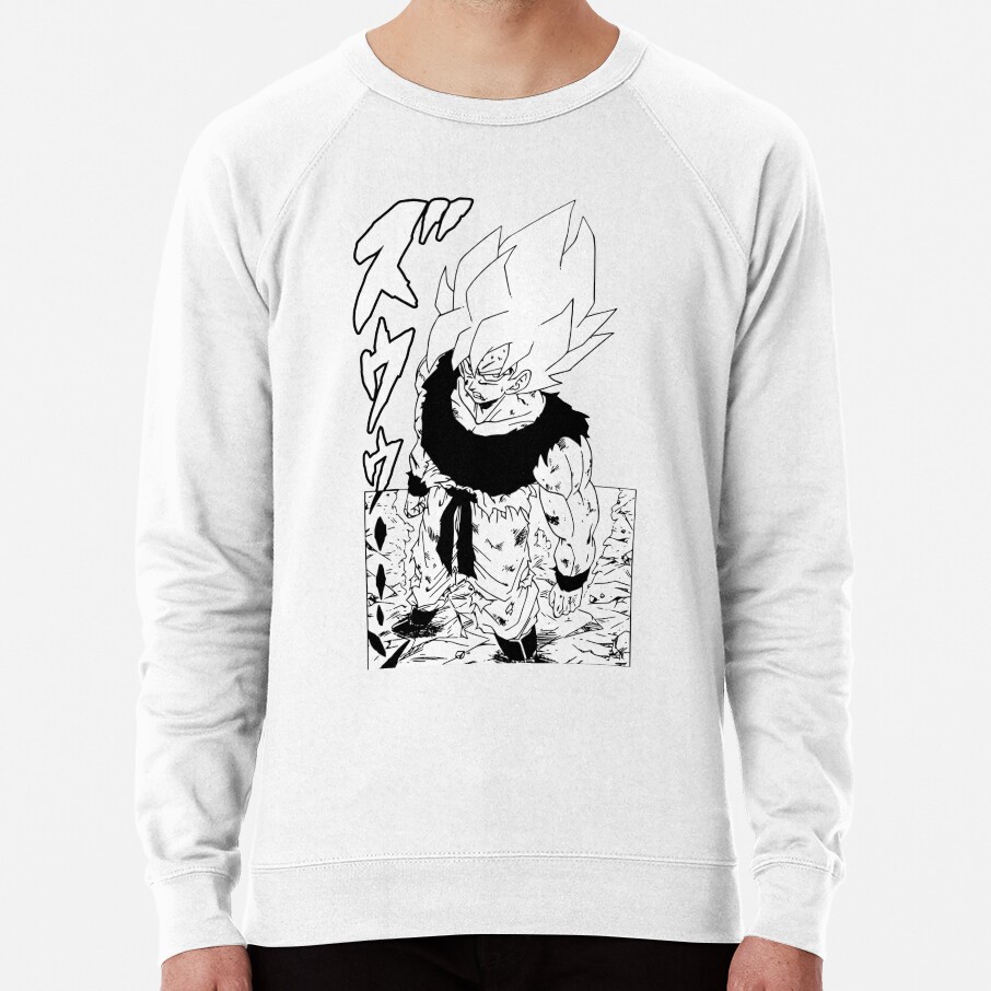 Super Saiyan Goku First Time Going Super Saiyan Manga Version Sweatshirt - Image 5