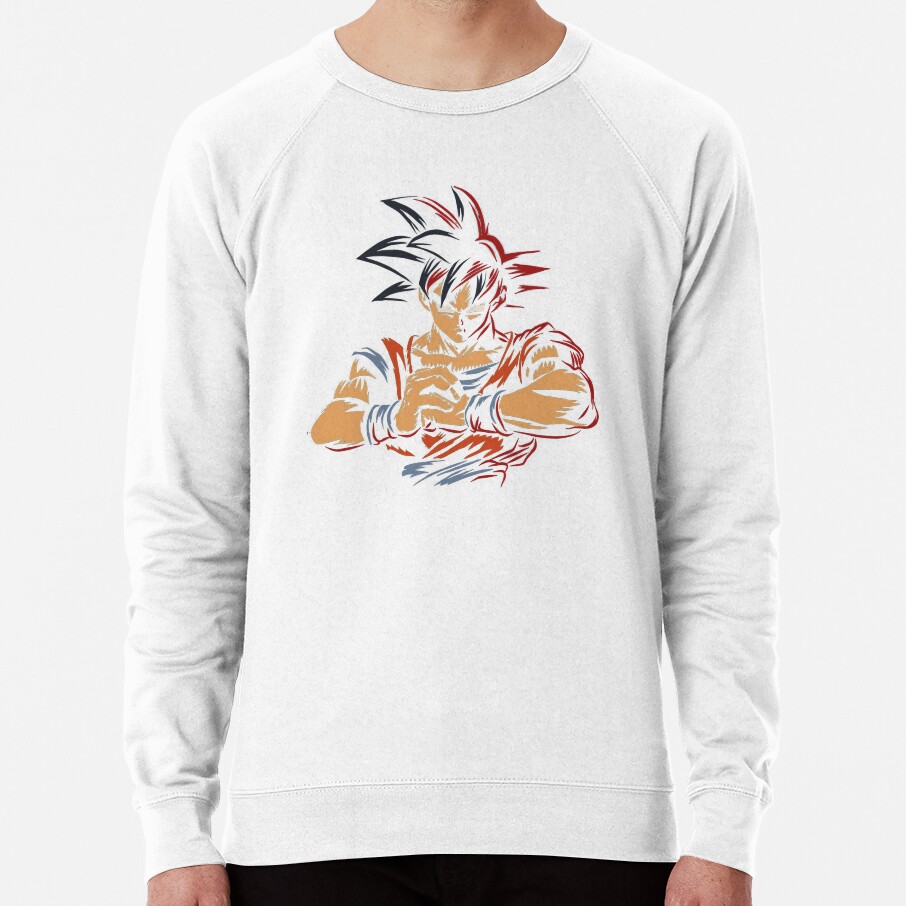 Goku Art Minimalist Colorful Painting Sweatshirt - Image 5