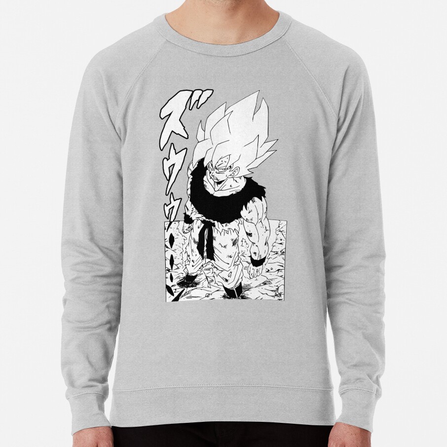 Super Saiyan Goku First Time Going Super Saiyan Manga Version Sweatshirt - Image 4