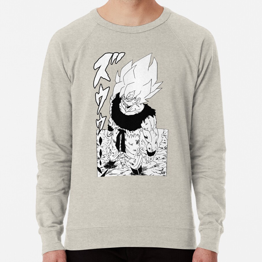 Super Saiyan Goku First Time Going Super Saiyan Manga Version Sweatshirt - Image 2