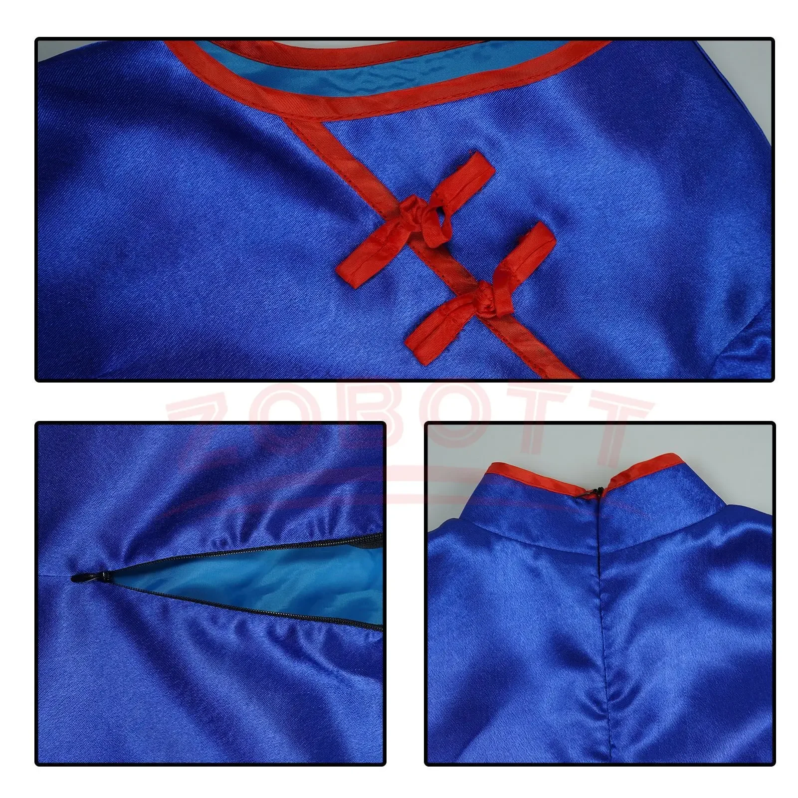 Anime Dragon Cos Ball Chichi Cosplay Costume Shirt Blue - Image 3